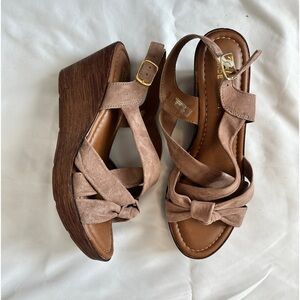 Bella- Vita Italian Suede Wedge Sandal